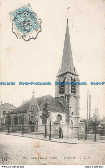 R670755 Gentilly. Seine. L Eglise. C. L. C. 1904