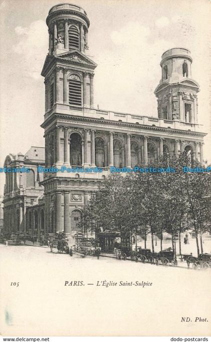 R676598 Paris. L Eglise Saint Sulpice. ND. Phot