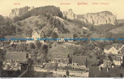 R678441 Rathen. Gansfelsen. Bastei. Sachs. Schweiz. Loffler. Nr. 5064