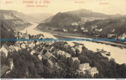 R678443 Wehlen a. d. Elbe. Sachs. Schweiz. Bastei. Rauenstein. Loffler. Nr. 5065