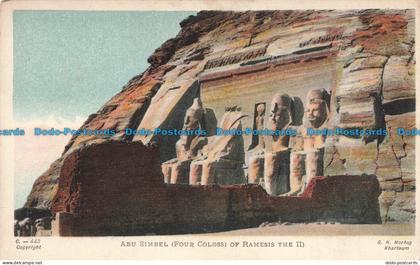 R678646 Abu Simbel. Four Colossi of Ramesis the II. G. N. Morhig