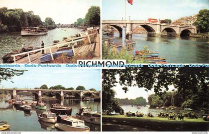 R681410 Richmond. The Thames. Lock Bridge. The Thames. River and Richmond Bridge