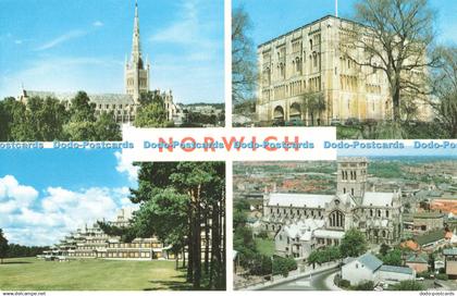 R686258 Norwich. Norwich Cathedral. Norwich Castle. Jarrold. Multi View