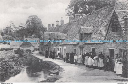 R727250 Bibury Arlington Mill Arlington Row in the Eighteen Nineties The Cotswol