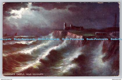 R747211 Kingsgate Castle Near Ramsgate Margate and Ramsgate Rough Seas Tuck Oile