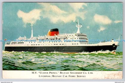 R769482 M V Ulster Prince Belfast Steamship Liverpool Belfast Car Ferry Service