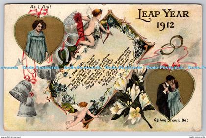 R769662 Leap Year 1912 As I am A Proposal As We Should Be