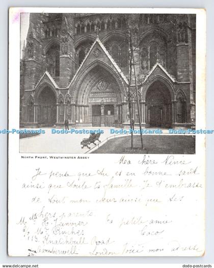 R778217 Westminster Abbey North Front PM Bourg La Reine Seine 1900