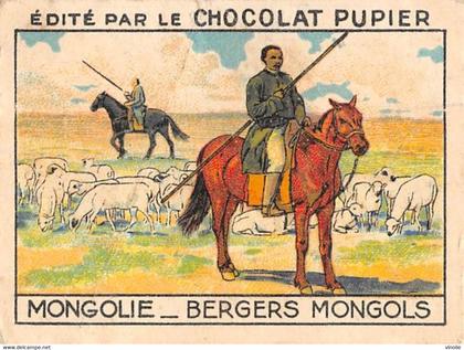 PIE-FO-21-3520 : EDITION DU CHOCOLAT PUPIER. LA MONGOLIE. BERGERS MONGOLS