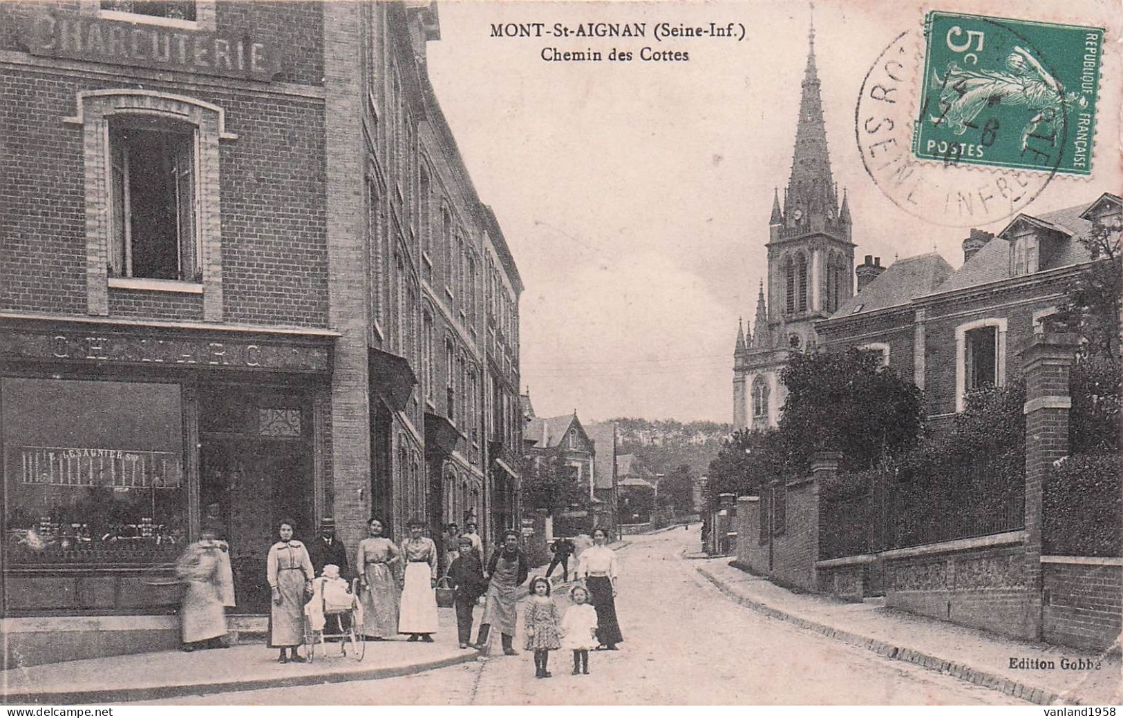 MONT SAINT AIGNAN-chemin des cottes