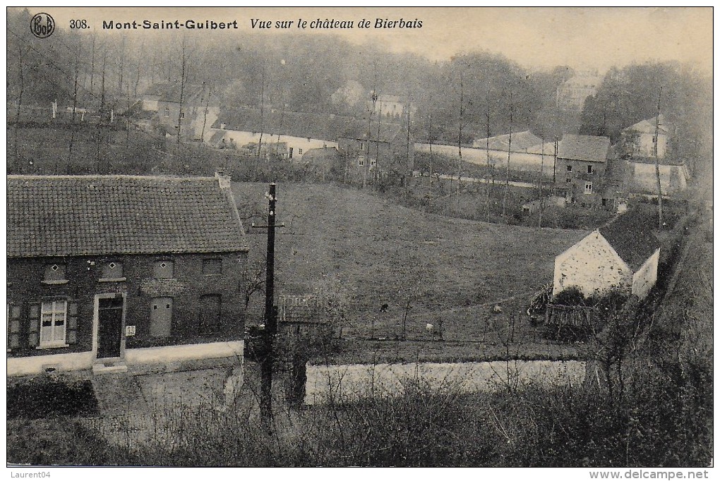 MONT-SAINT-GUIBERT.  VUE SUR LE CHATEAU DE BIERBAIS.