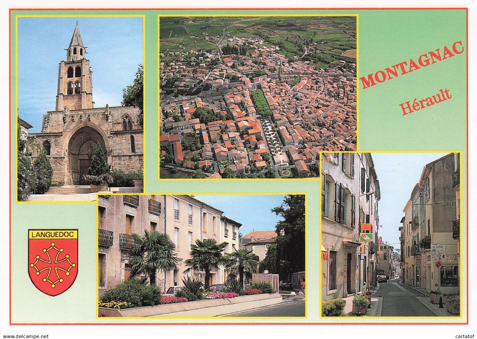 MONTAGNAC .  CP multivues