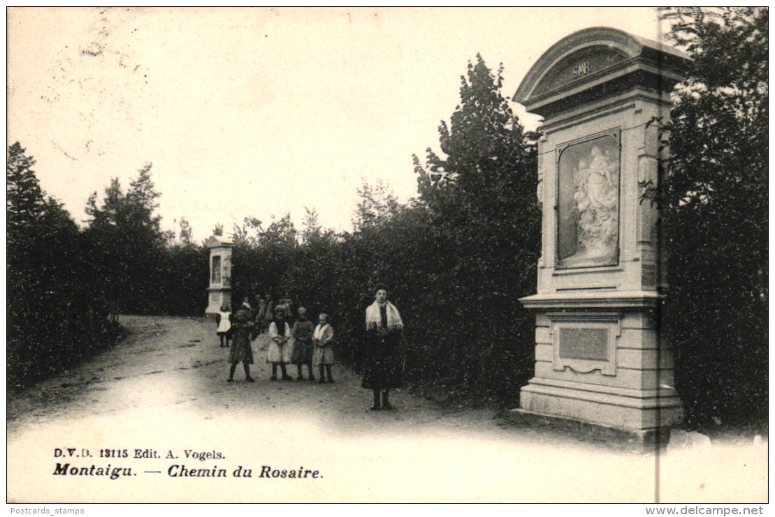 Montaigu, Chemin du Rosaire, 1907