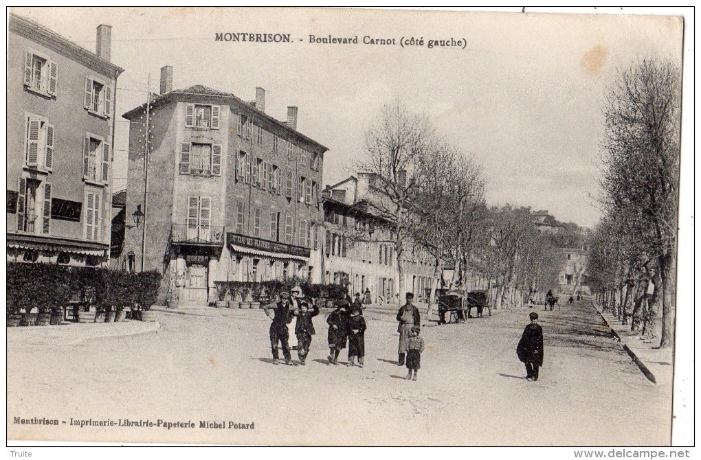 MONTBRISON BOULEVARD CARNOT (COTE GAUCHE) ANIMEE