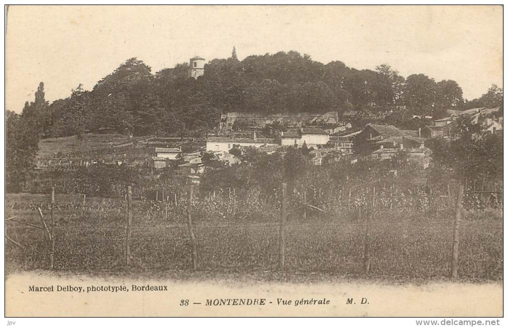 MONTENDRE . VUE GENERALE .