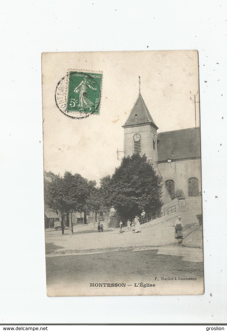 MONTESSON (YVELINES) L'EGLISE (PETITE ANIMATION) 1909