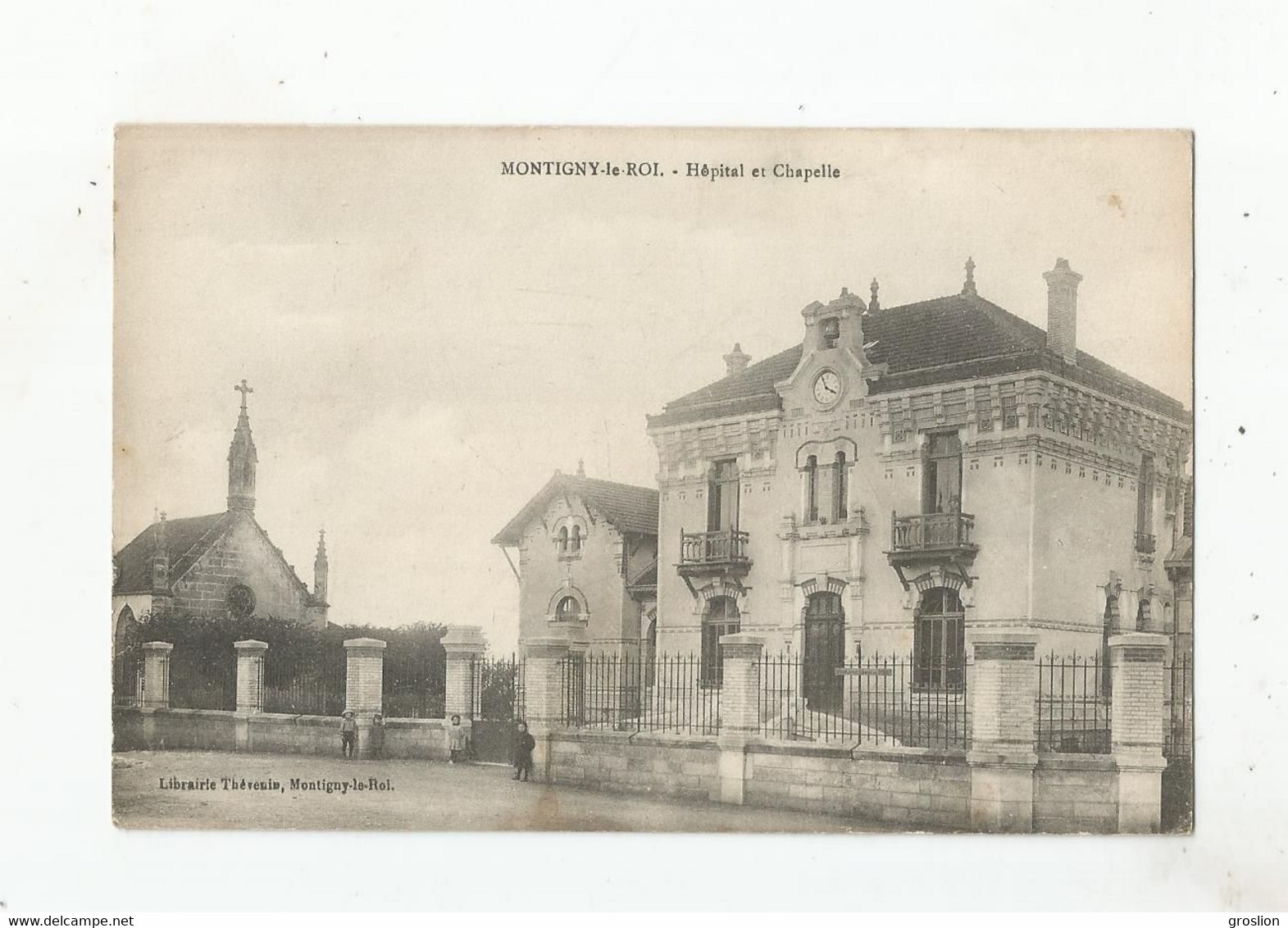 MONTIGNY LE ROI (HAUTE MARNE) HOPITAL ET CHAPELLE (CACHET MILITAIRE HOPITAL TEMPORAIRE DE MONTIGNY LE ROI 1916)