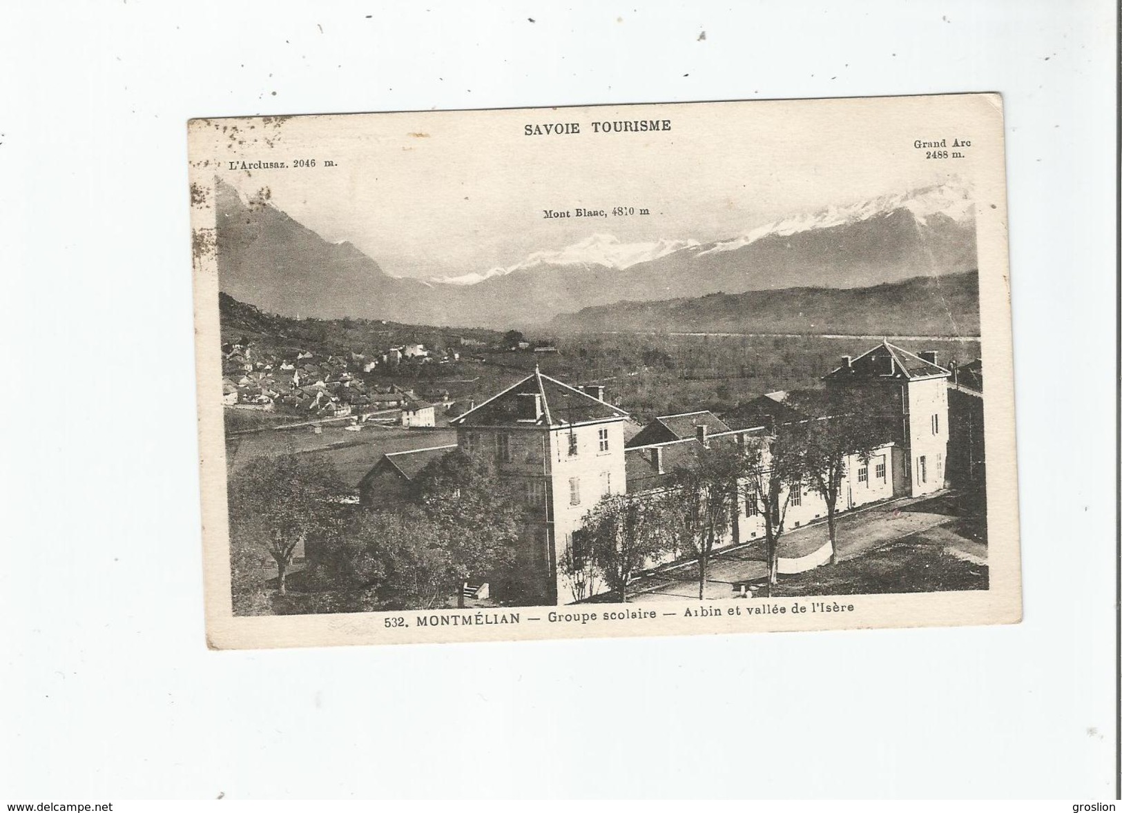 MONTMELIAN 532 GROUPE SCOLAIRE ARBIN ET VALLEE DE L'ISERE 1936