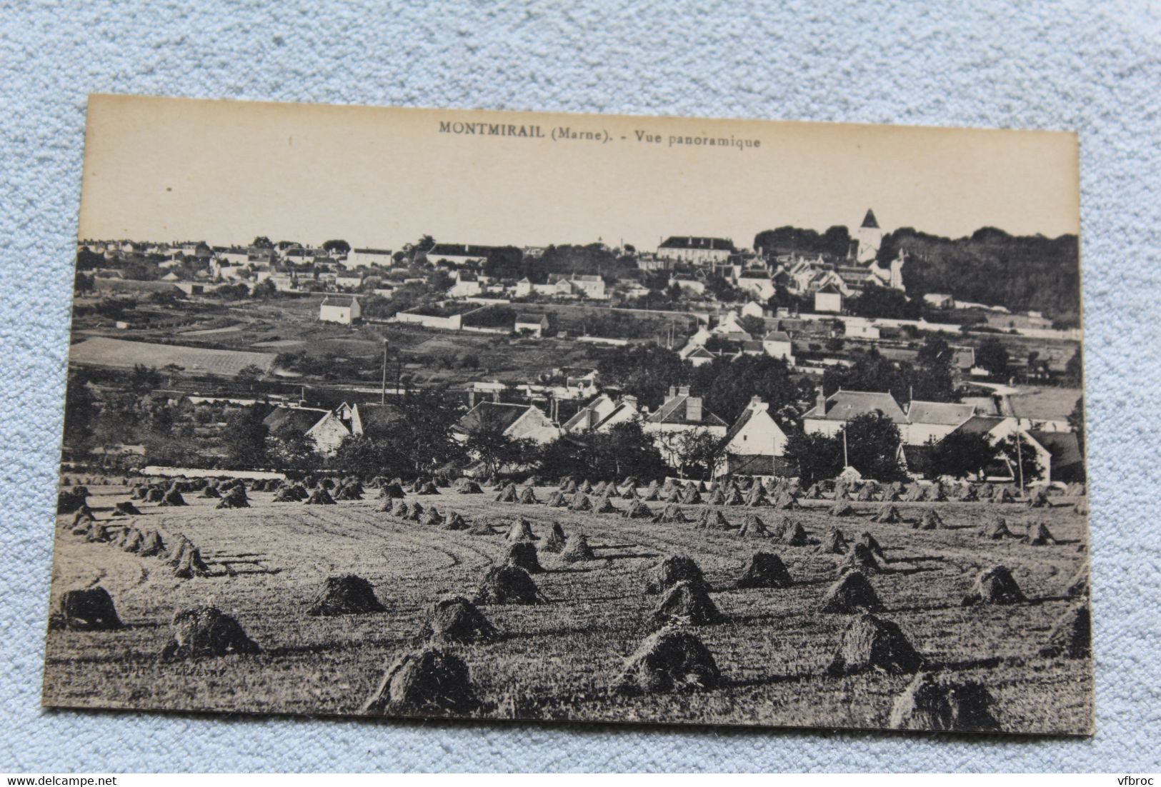 Montmirail, vue panoramique, Marne 51