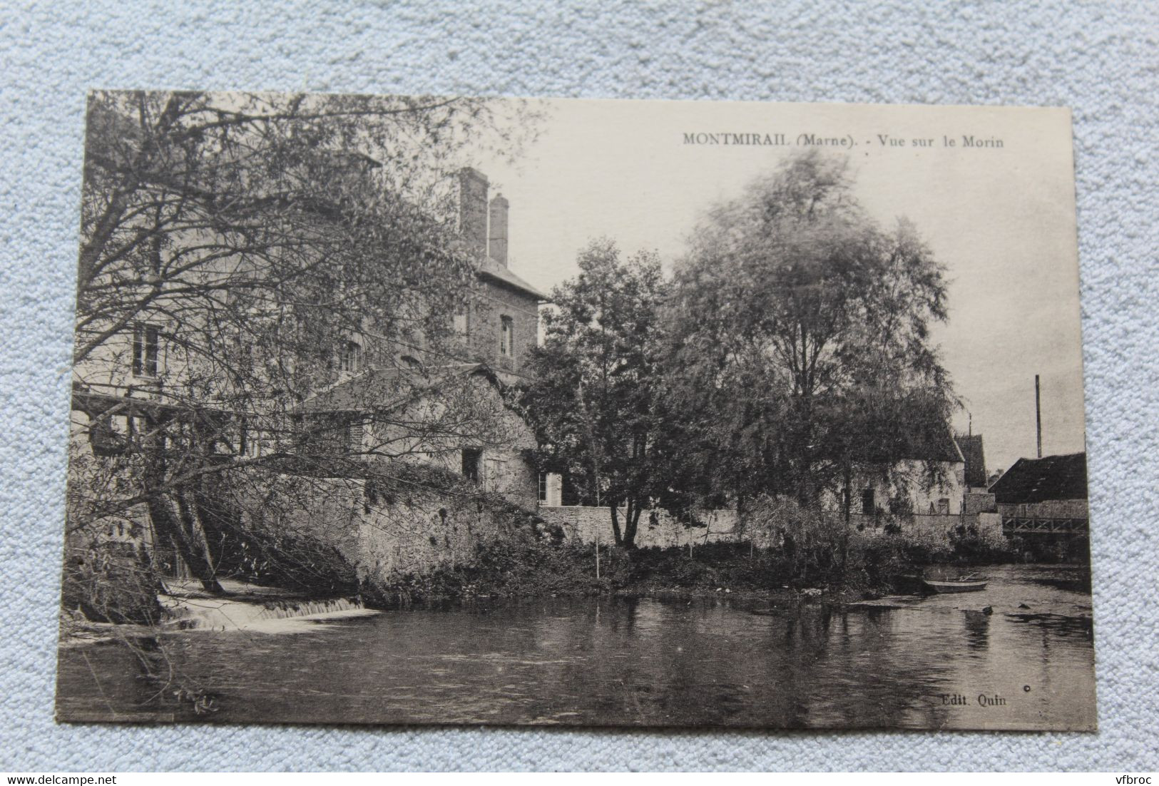 Montmirail, vue sur le Morin, Marne 51