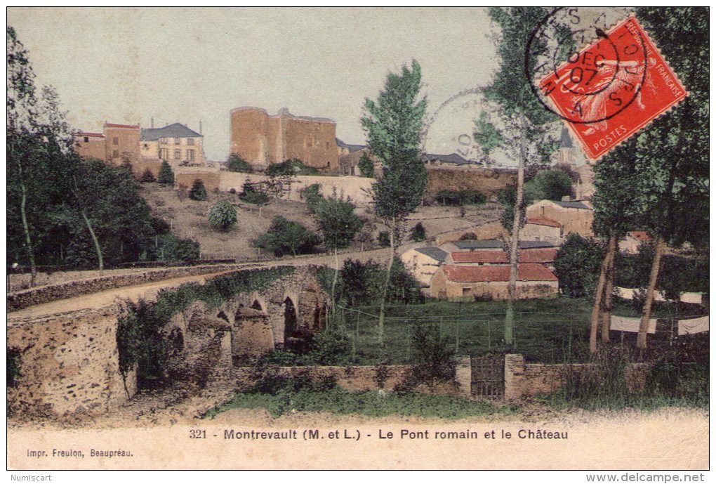 Montrevault..le Pont Romain..le Château