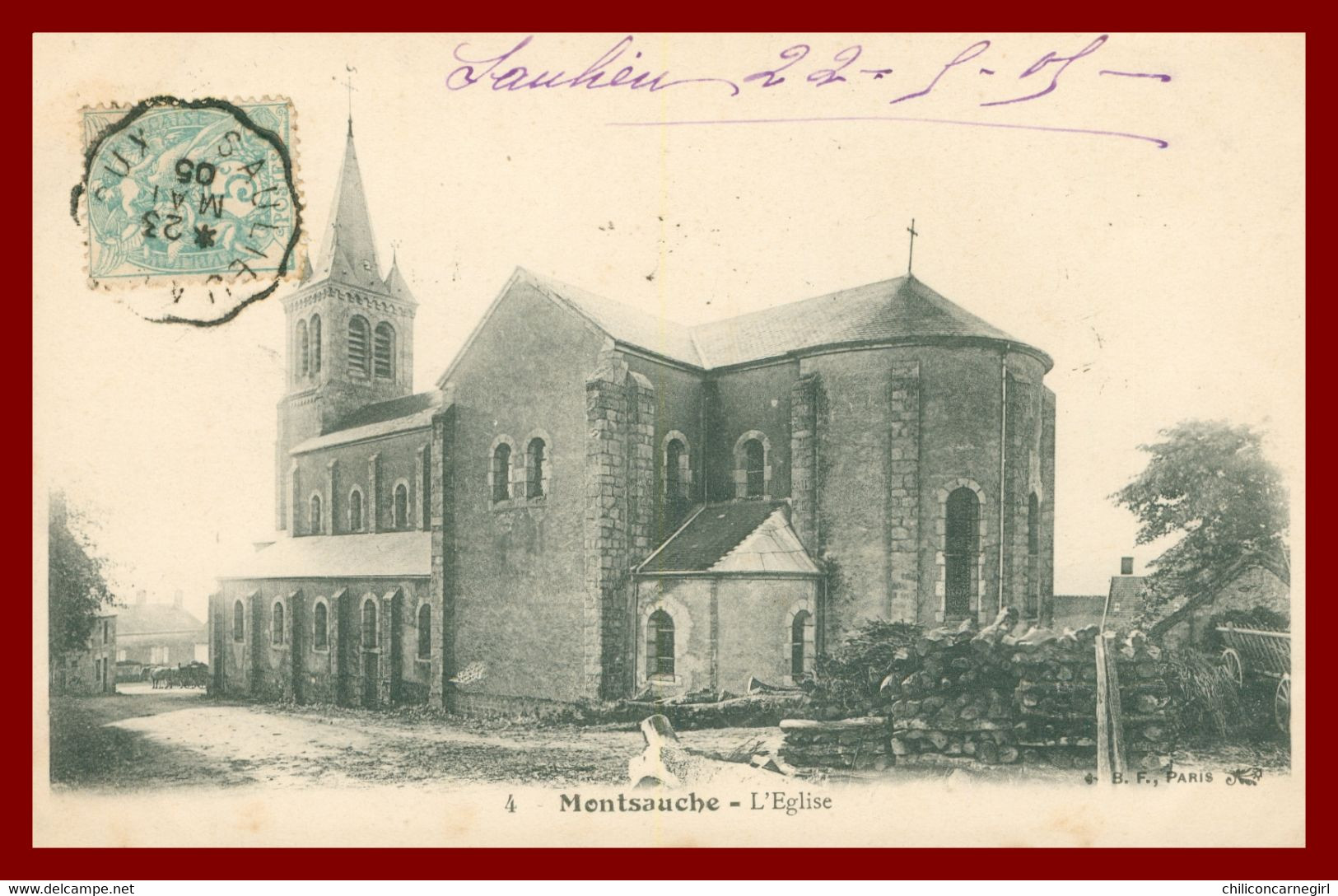 MONTSAUCHE LES SETTONS - L'église - Edit. B.F. Paris - 1905