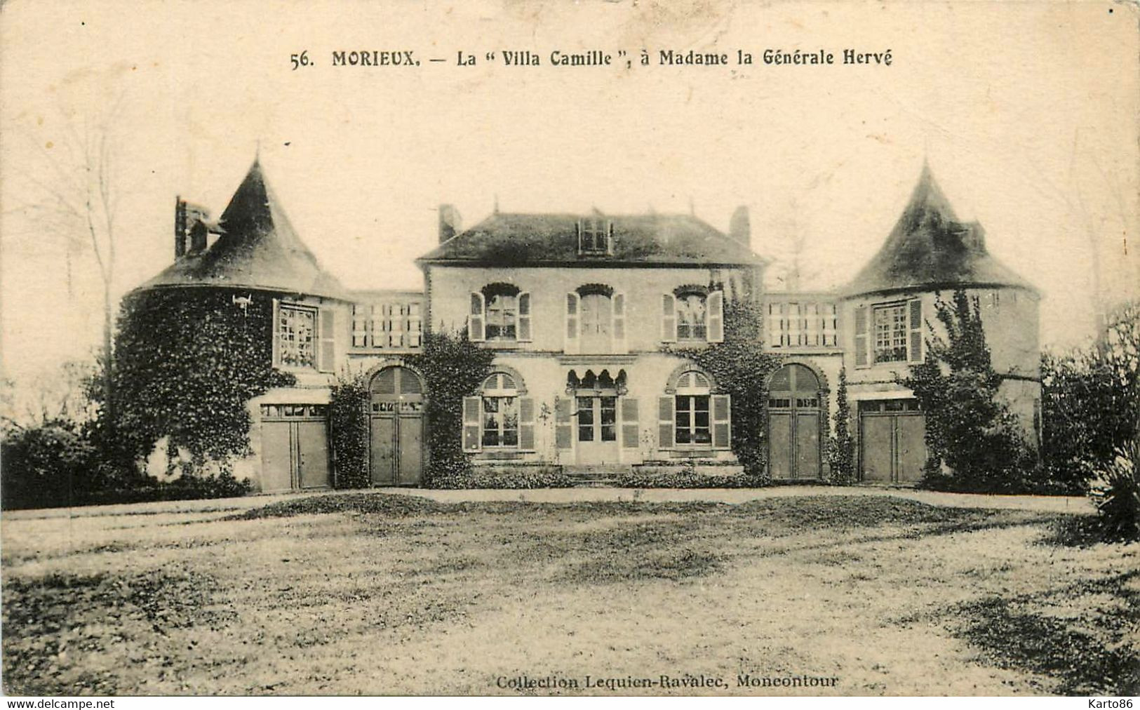 morieux * la villa CAMILLE * à madame la générale HERVE hervé