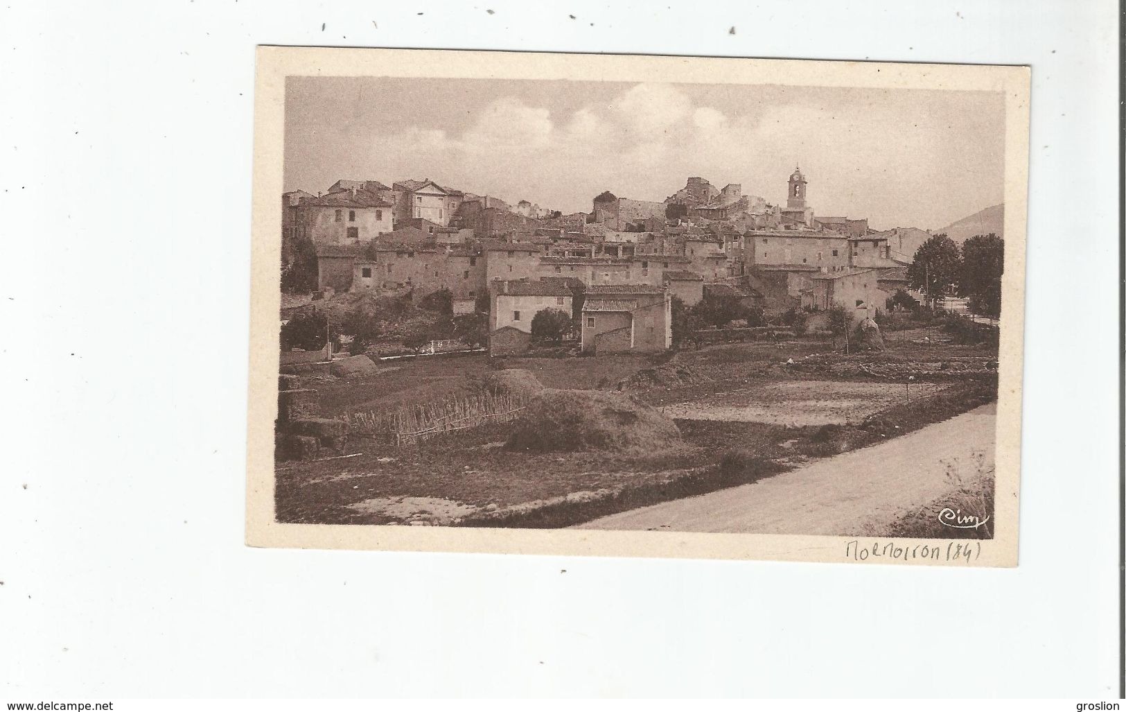 MORMOIRON (VAUCLUSE) VUE GENERALE (PANORAMIQUE AVEC EGLISE)