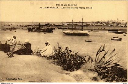 CPA AK Rabat - Rabat-Sale - Les Bords du Bou-Regreg et Sale MAROC (963737)