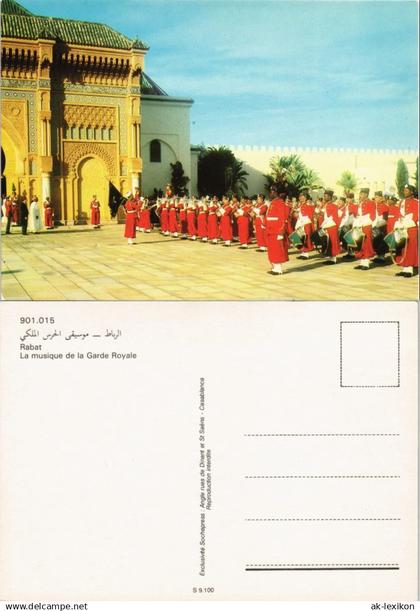 Postcard Rabat La musique de la Garde Royale, Musik-Corps der Garde 1980