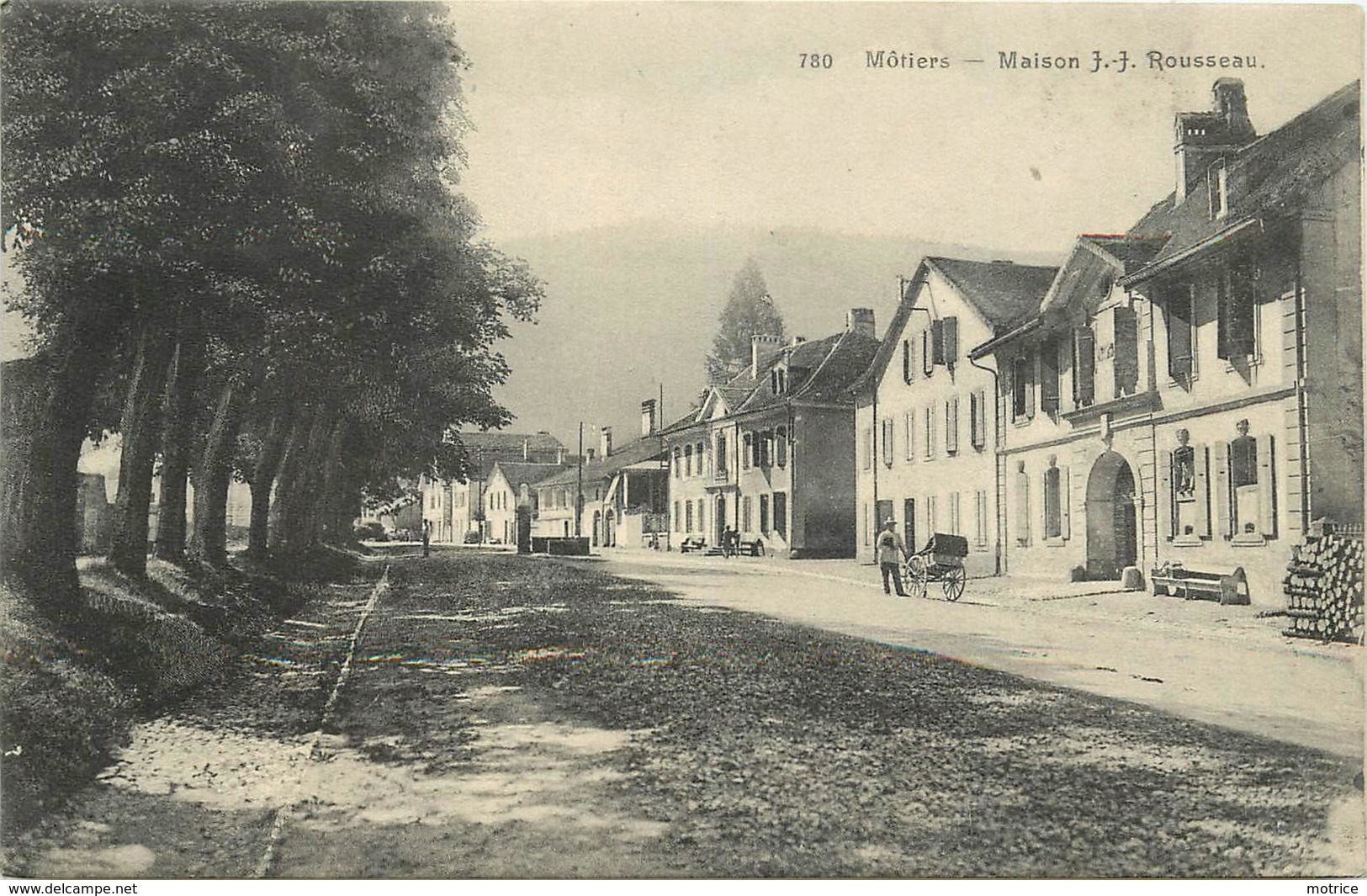 MOTIERS - maison de J.J. Rousseau.