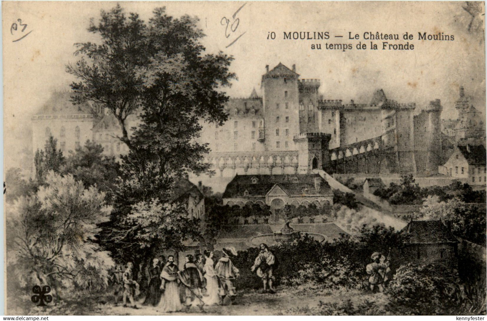 Moulins, Le Chateau de Moulins au temps de la Fronde