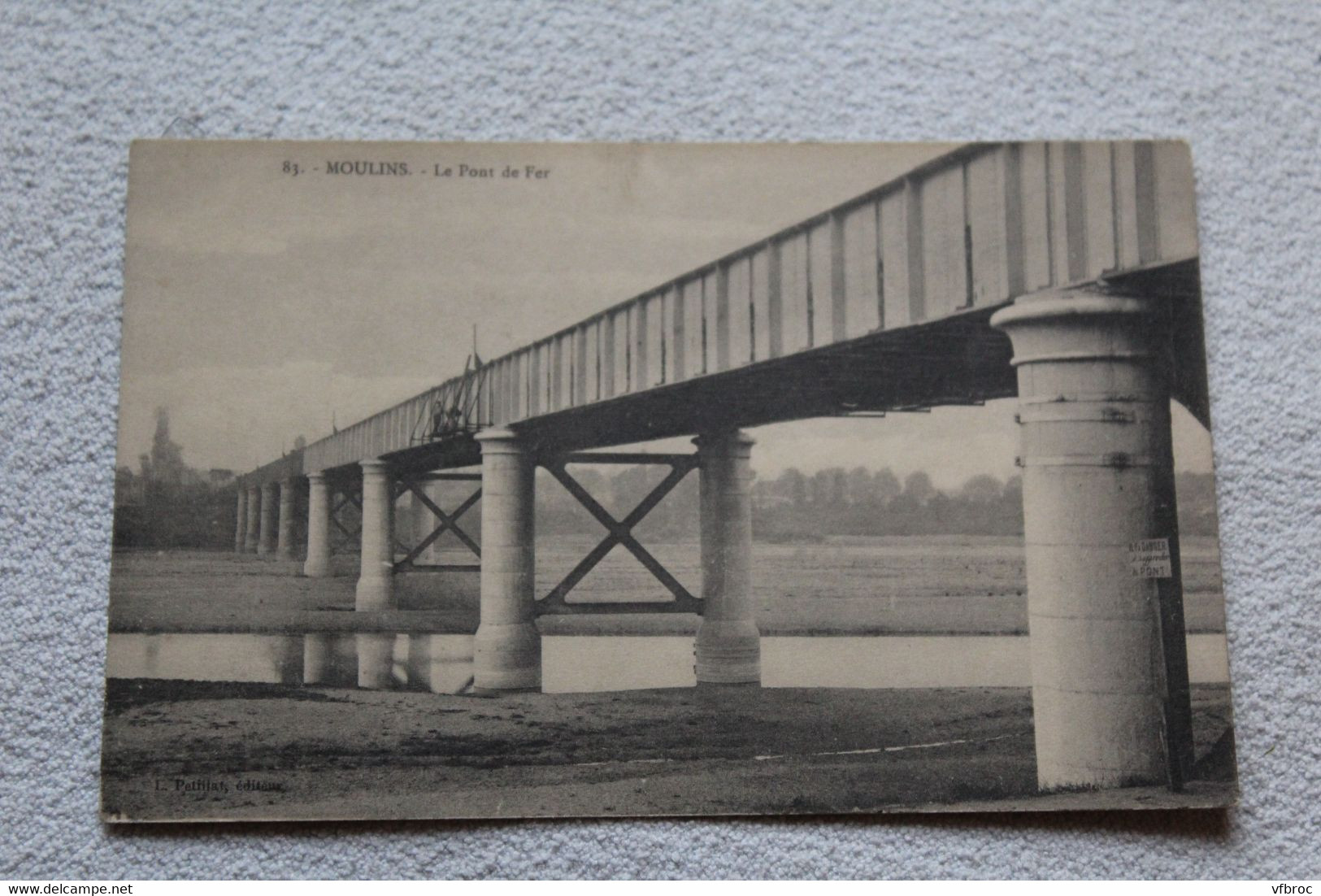 Moulins, le pont de fer, Allier 03