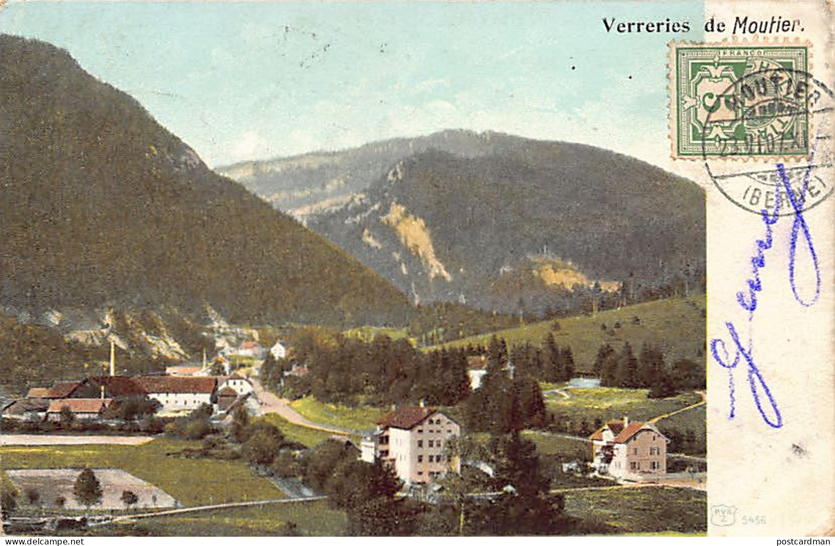 MOUTIER (BE) Verreries - Ed. PVKZ 5456