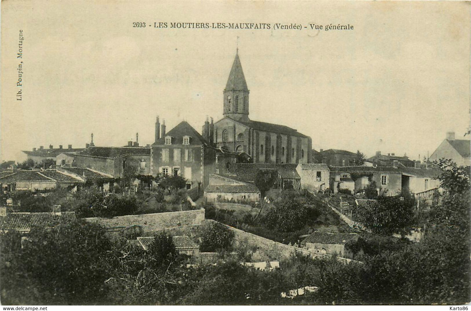 moutiers les mauxfaits * vue générale du village