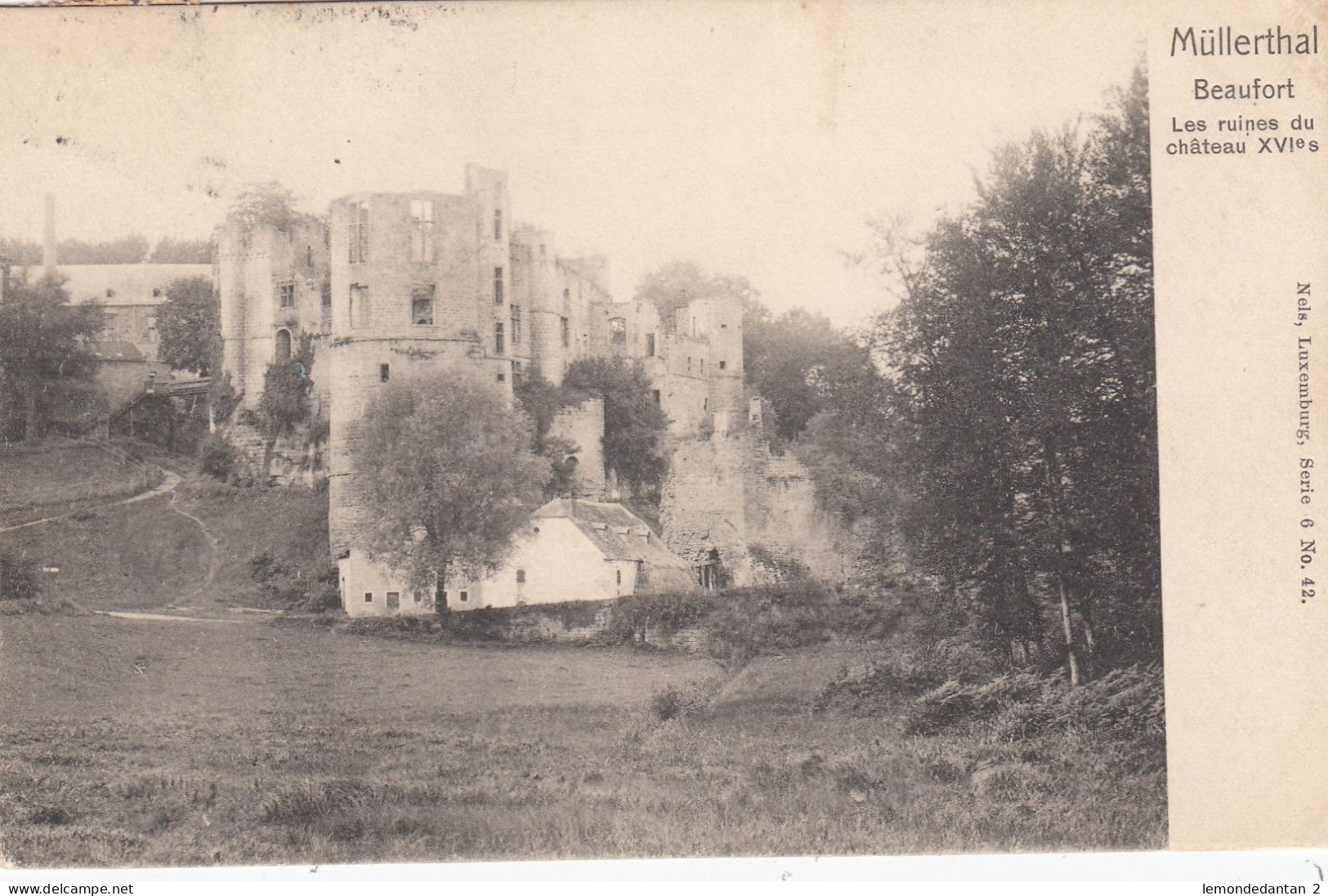 Muellerthal - Müllerthal - Beaufort - Les ruines du châteauXVIes