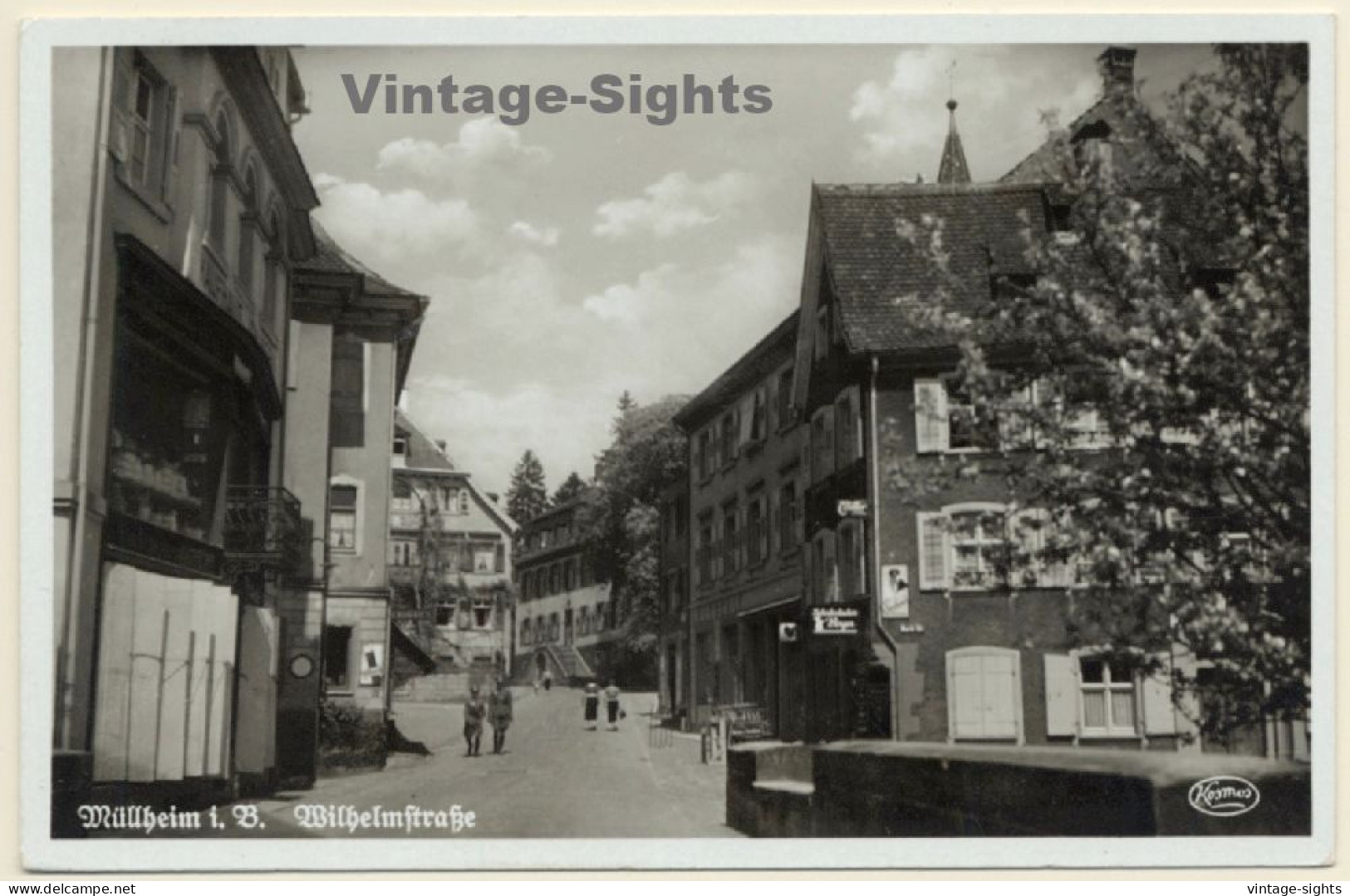 Müllheim In Baden / Germany: Wilhelmstraße (Vintage RPPC)