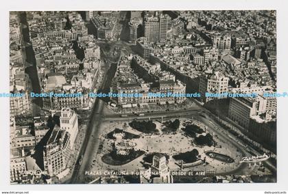 C010879 Barcelona. Plazas Cataluna. Desde El Aire. Zerkowitz