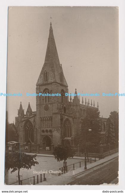 C011947 Sleaford Church. Jackson. Postcard. 1918