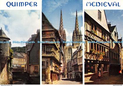 D008785 Quimper. Medieval. La Bretagne en Couleurs. Quimper Medieval. Finistere.