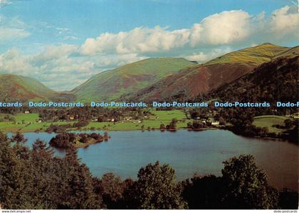 D015145 Grasmere from Red Bank. Grasmere Lake and Village from the viewpoint of