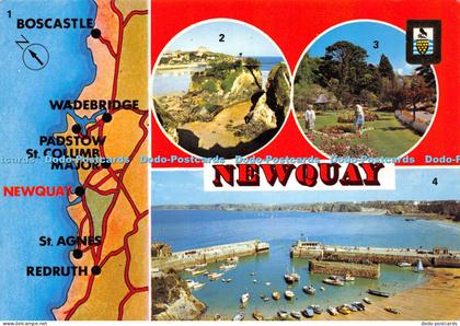 D015154 Newquay. Newquay location on North Cornish Coast. The Island Newquay. Tr