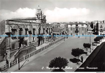 D027924 S. Margherita di Belice. Piazza Municipio. F.lli Maggio. Alterocca Terni