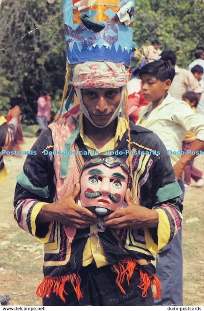 D062592 Belize in Natural Colour. Barbara Dickens. C10. Maya Masked Dancer. Tole