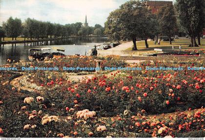 D087926 Stratford Upon Avon. Avon From Bancroft Gardens. J. Arthur Dixon