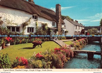 D093239 North Devon. Croyde Village. Typical Devon Thatched Cottage. John Hinde.