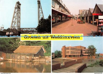 D094305 Groeten uit Waddinxveen. Boekhandel Veldwijk B. V. Jos Pe. 1985. Multi V