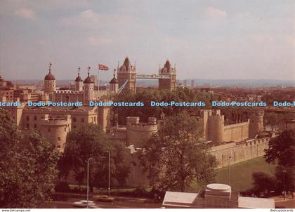 D105504 Tower of London. The Tower and Tower Bridge From the Port of London Auth