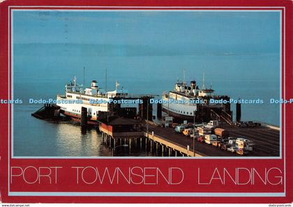 D107087 Port Townsend Landing. Washington State Ferries Klickitat and Illahee at