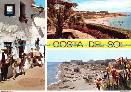 D108377 Costa del Sol. Burros taxis. Playa Santa Ana. La Carihuela. Fisa I. G. N